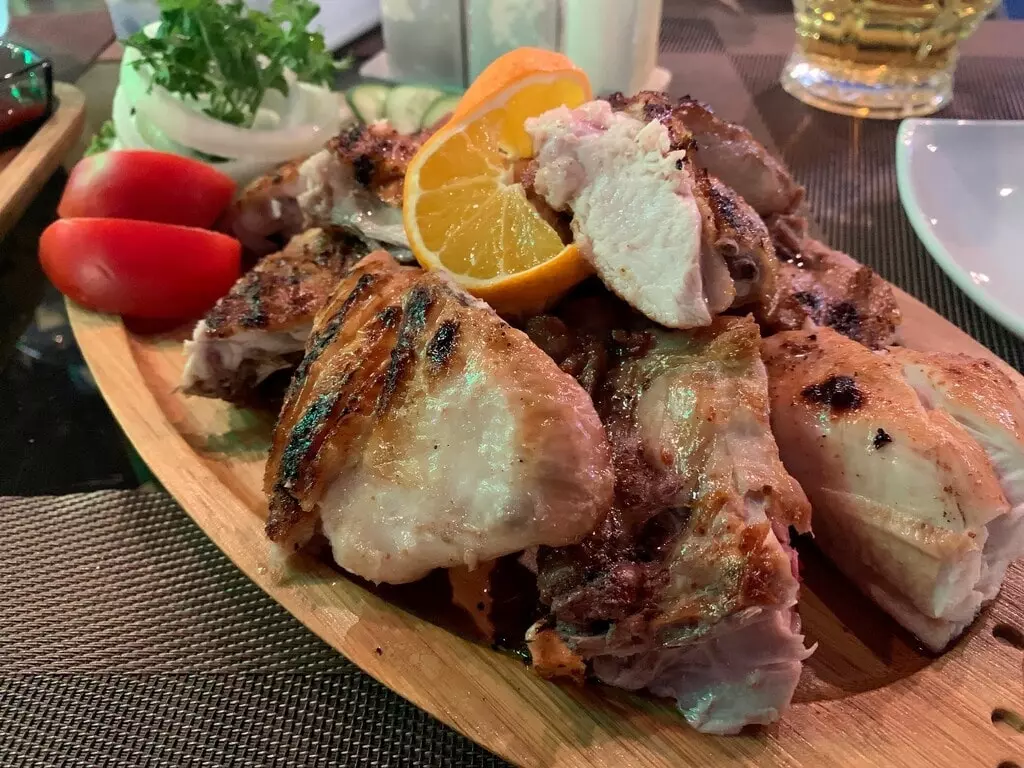 Shashlik-kebab de pollo