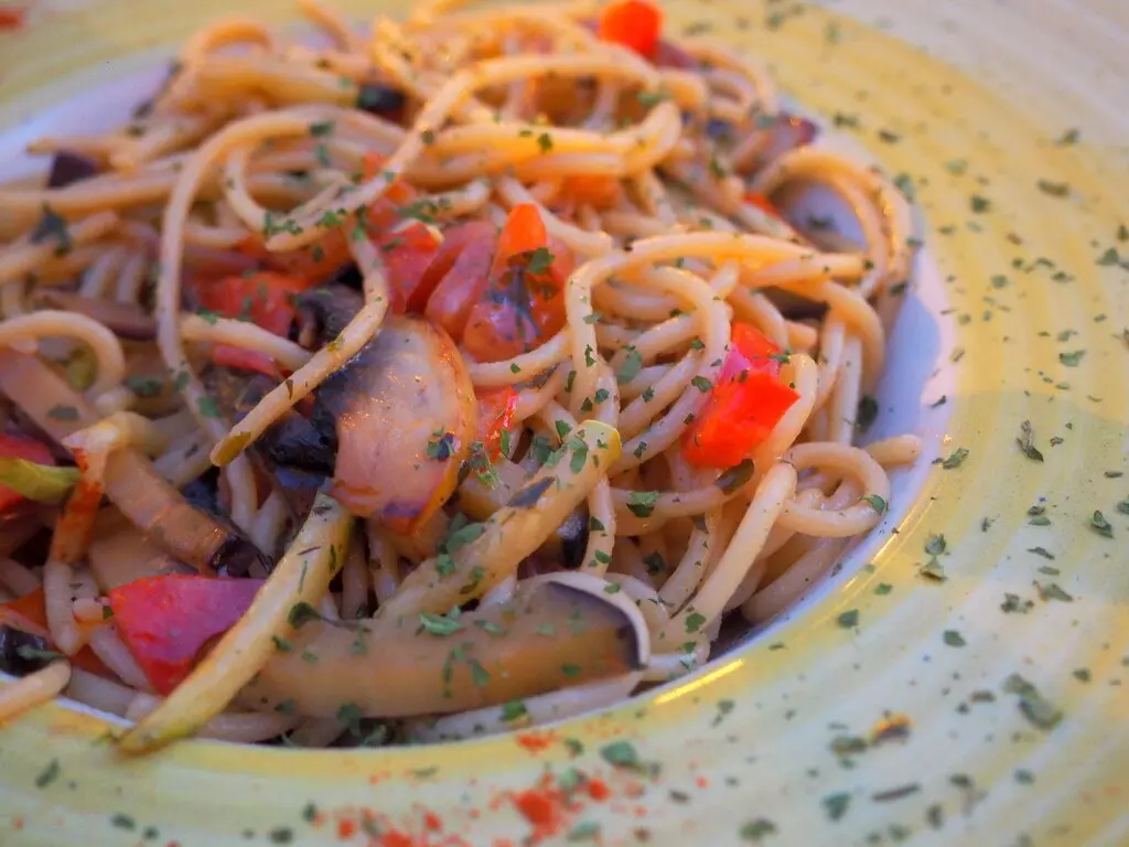 Spaghetti con verduras