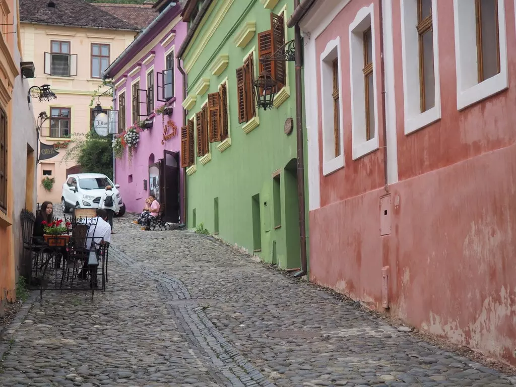 Una calle cualquiera del casco histórico de Sighisoara