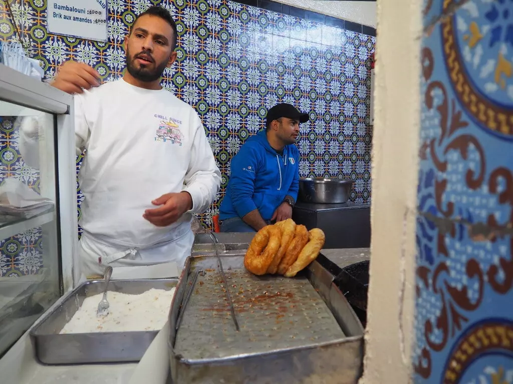 Puesto de bambalonis en Sidi Bou Said