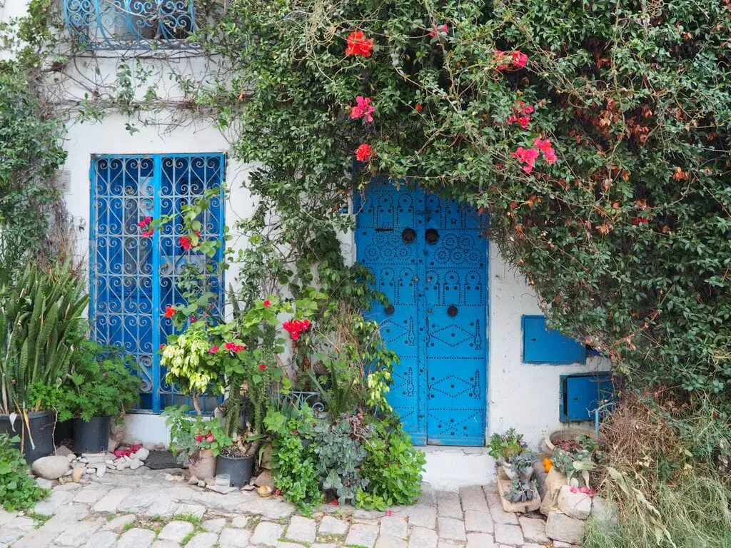 Azul y blanco en Sidi Bou Said