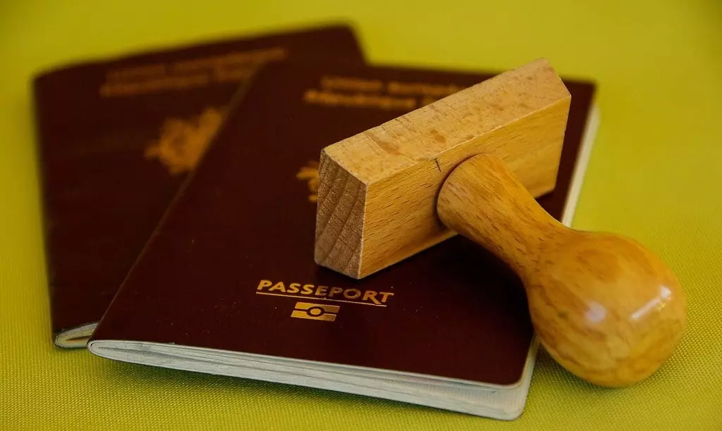 Pasaporte listo para entrar en Egipto