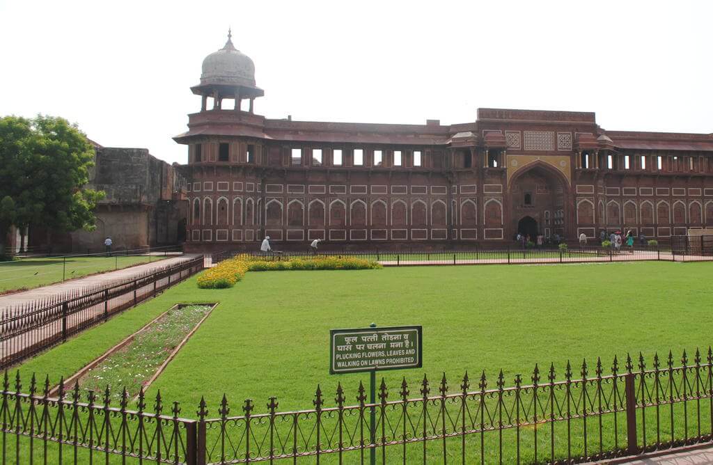 Jahangiri Mahal, interior del fuerte rojo de Agra