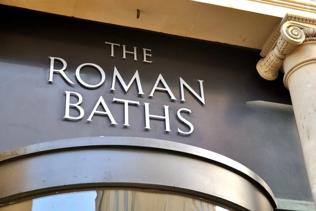Entrada a las termas de Bath