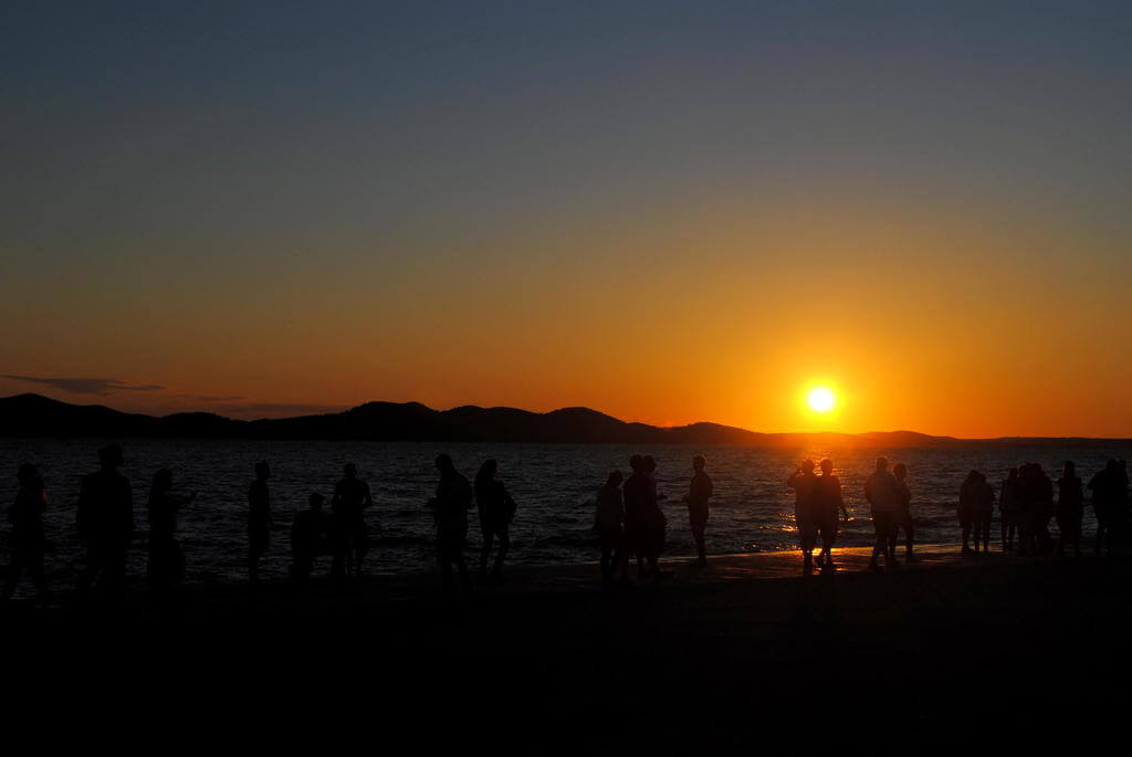 Atardecer en Zadar junto al Órgano del mar