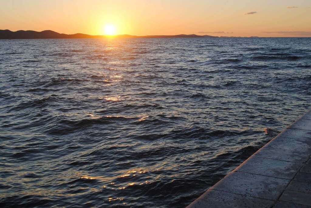 El atardecer desde el Órgano del Mar