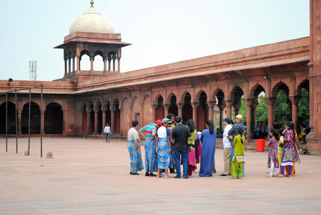 Patio interior Mezquita Jama Masjid, Nueva Delhi