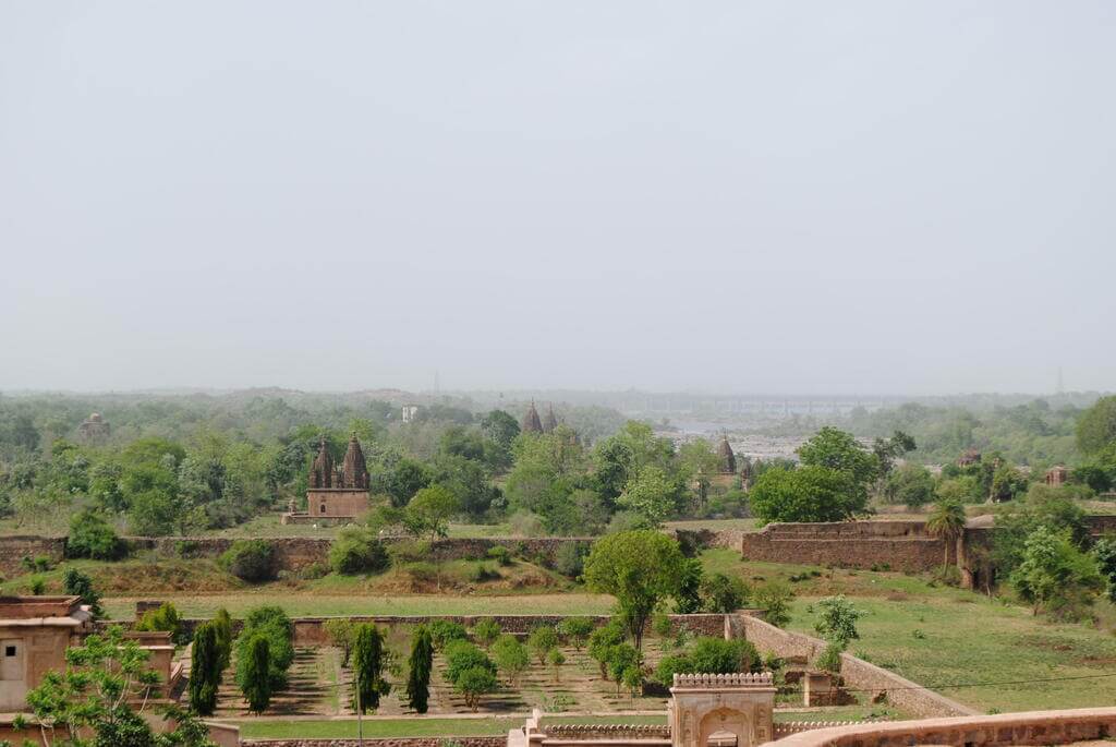 Orchha desde el Raj Mahal