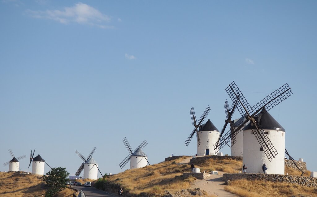 Los molinos en hilera