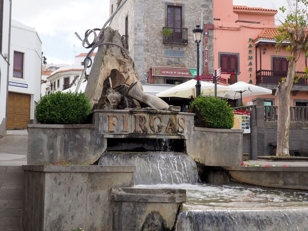 Fuente de agua en Firgas