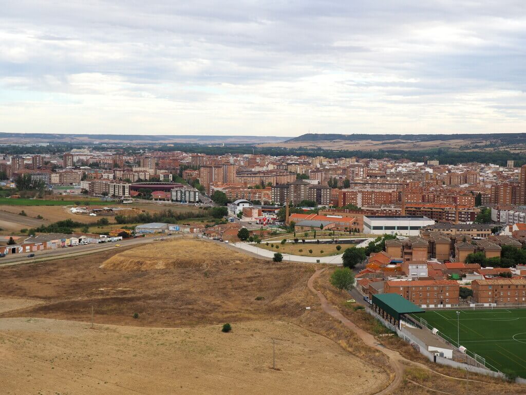 Vistas de Palencia desde el mirador del Cristo