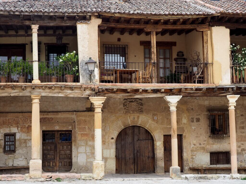 Detalle de una de las casas de la Plaza Mayor 