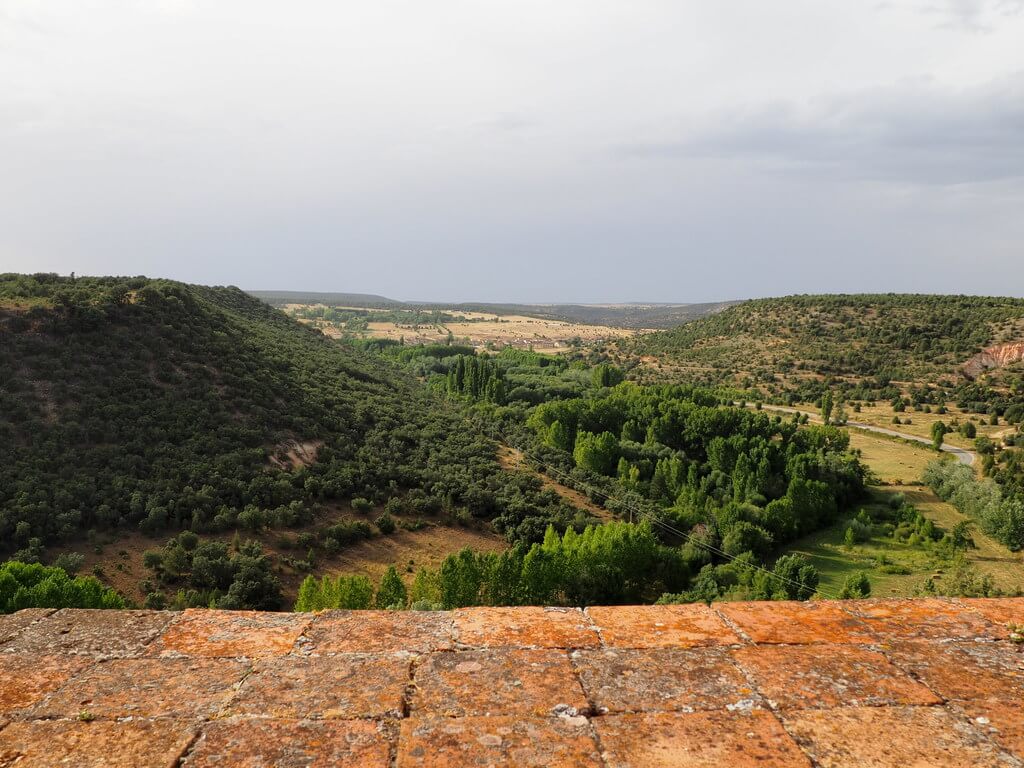 Vistas del entorno de Pedraza desde el castillo 