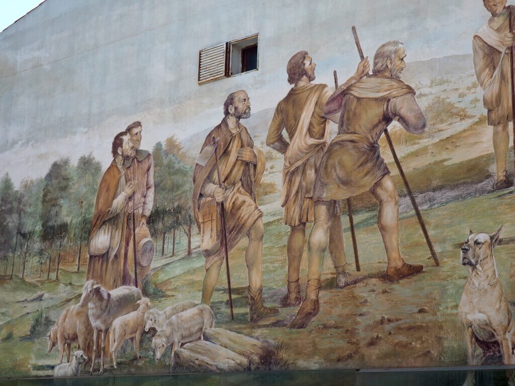 Parte superior del mural Centenario
