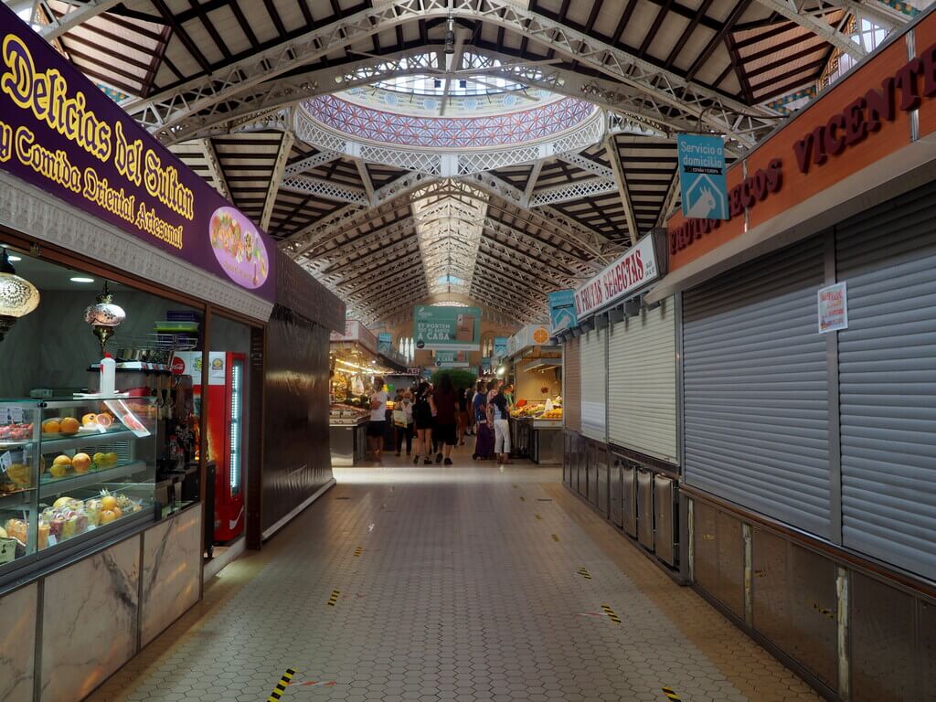 Interior del Mercado Central de Valencia