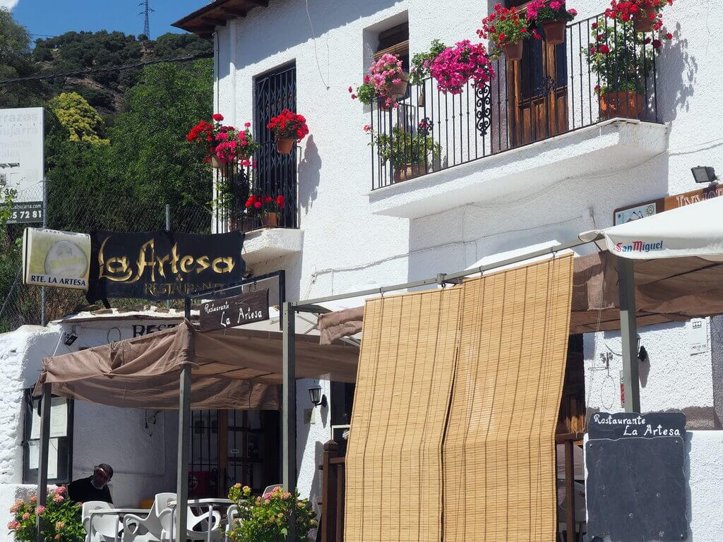 comer en la Alpujarra granadina