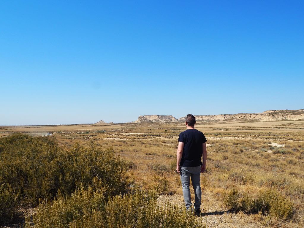 Raúl en algún lugar de las Bárdenas 