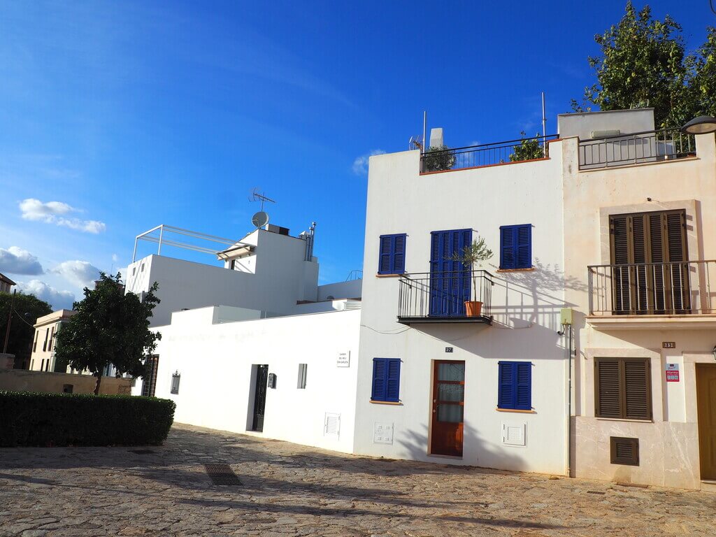 Casas blancas en Es Jonquet