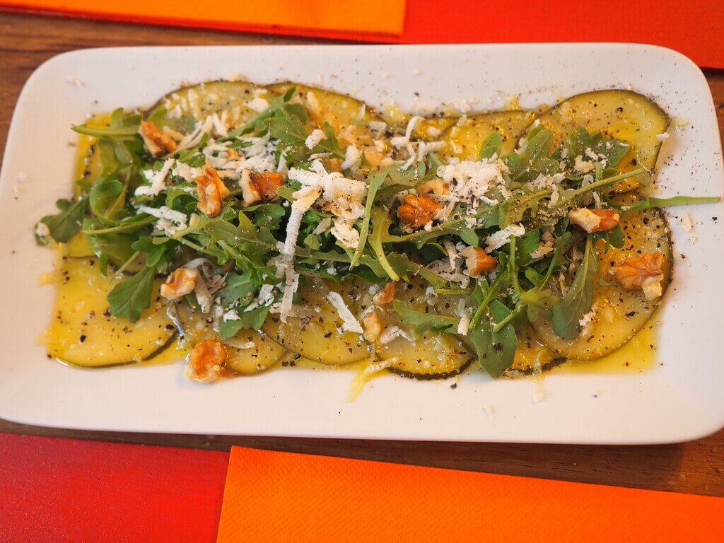 Carpaccio de calabacín