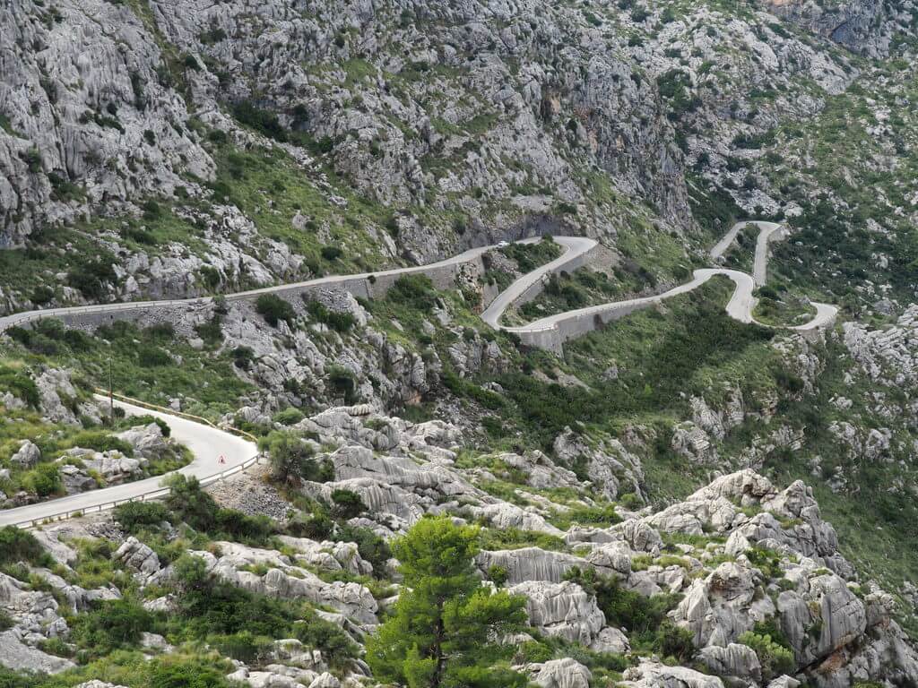 Carretera que conduce a Sa Calobra