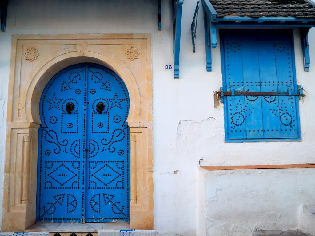 Azul y blanco, los reyes en Sidi Bou Said