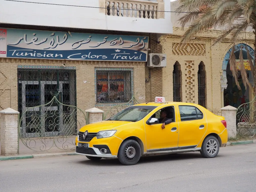 Un taxi en Tozeur