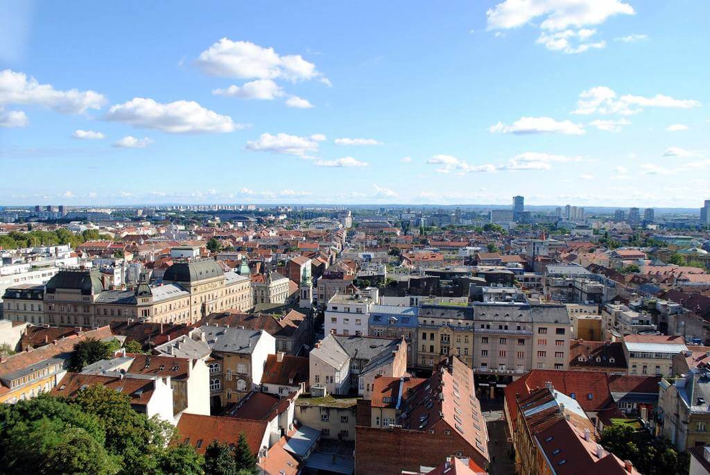 Zagreb desde la Torre Lotrscak