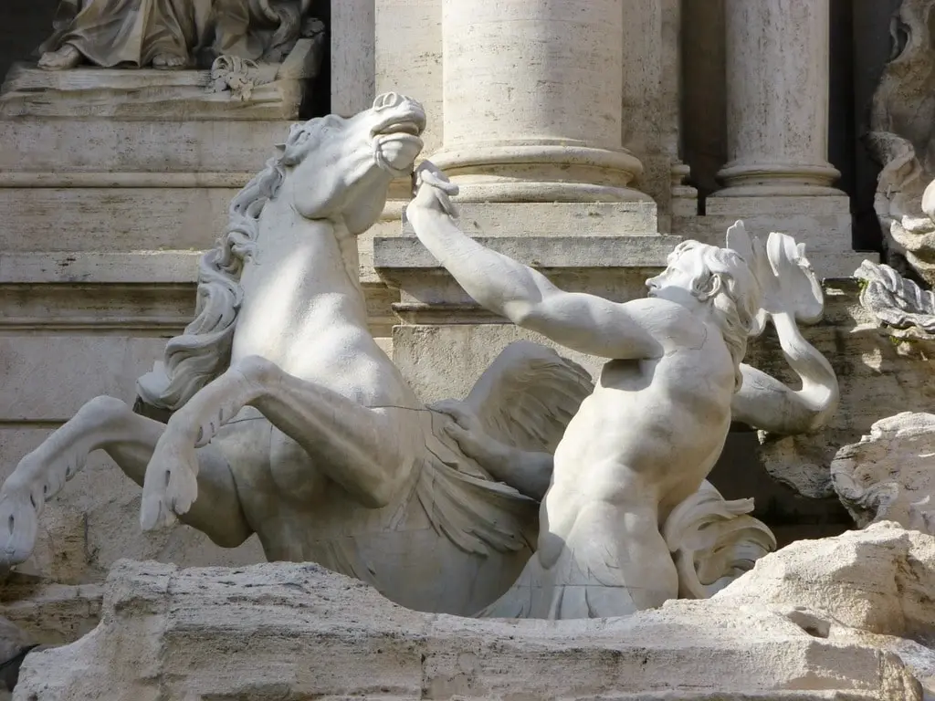 Detalle de la Fontana di Trevi