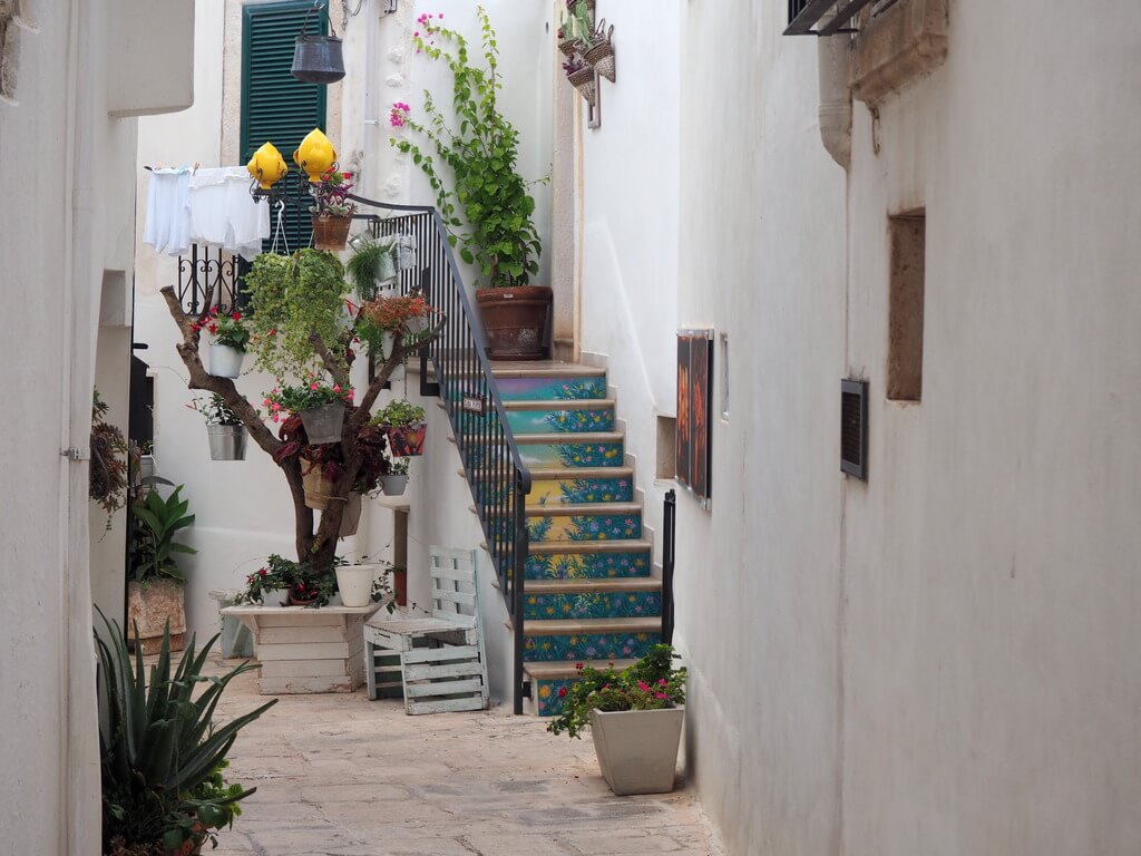 Una calle cualquiera de Locorotondo