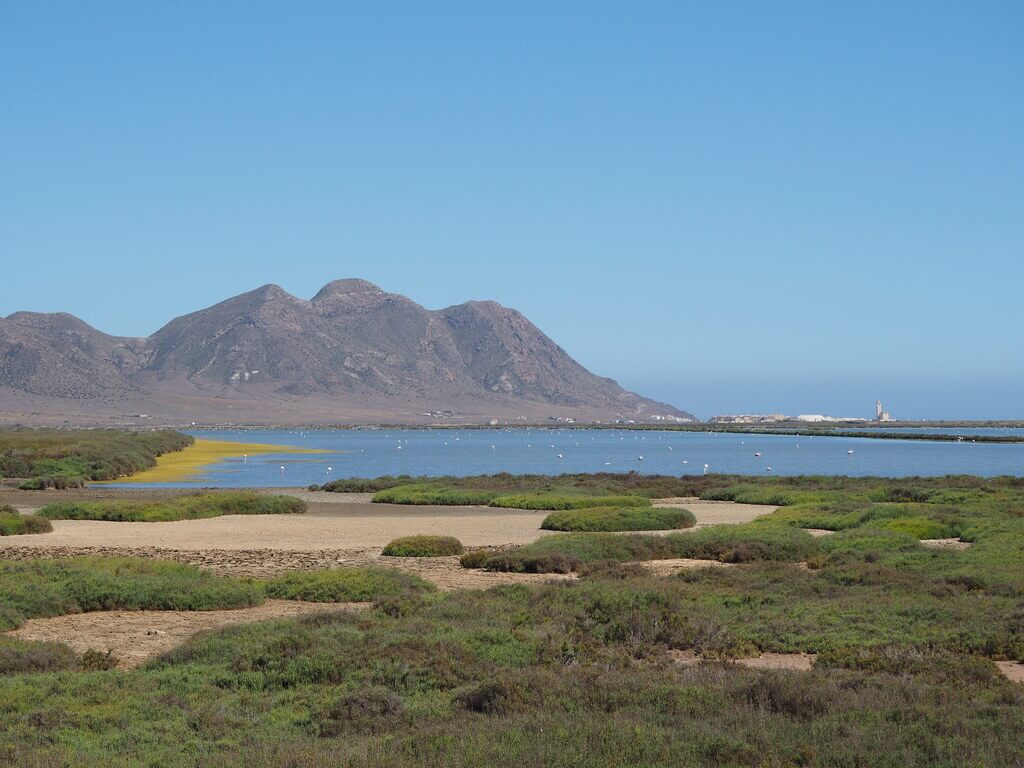 Las salinas de Cabo de Gata desde el mirador