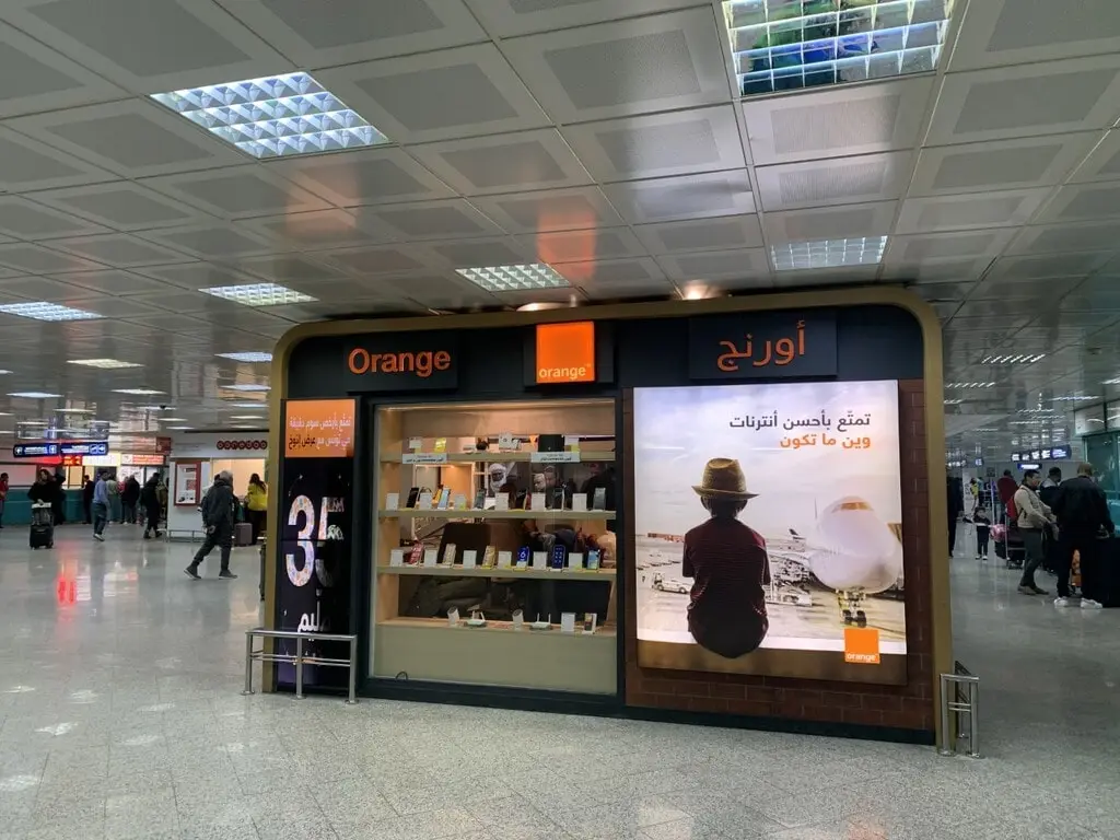Tienda de Orange del aeropuerto de Túnez