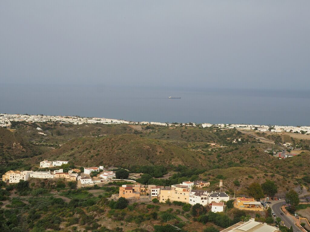 Mojácar playa desde el mirador del Castillo